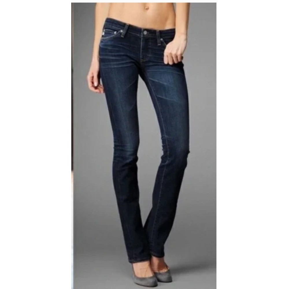 AG Adriano Goldschmied The Ballad Skinny Bootcut Jeans Dark‎ Wash
